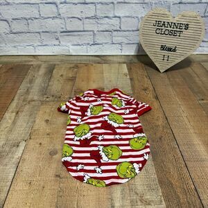 Grinch Dog Tshirt Matching Family PJs Size Medium So Cute